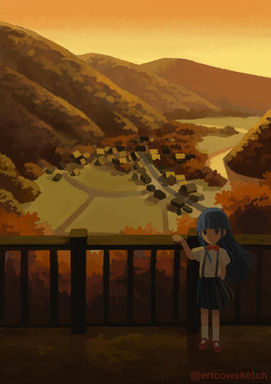 Orange coloured time